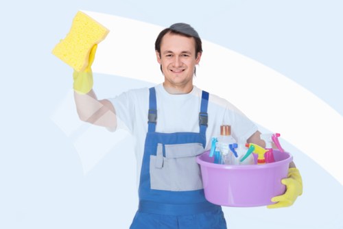 Team of Woolwich carpet cleaning professionals assessing carpet care needs